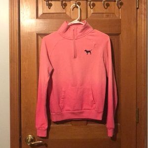 Ombré pink half zip